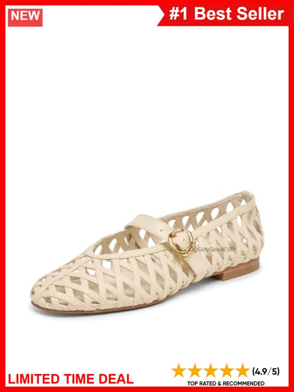 Leather Ballet Flat Closed Toe Slip-On Casual Shoe